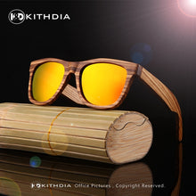 Load image into Gallery viewer, KITHDIA Wooden Sunglasses Polarized Men Bamboo Case Women Brand Designer Vintage Wood Sun Glasses Oculos de sol masculino