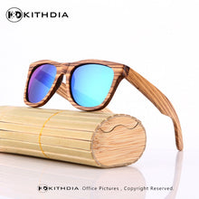 Load image into Gallery viewer, KITHDIA Wooden Sunglasses Polarized Men Bamboo Case Women Brand Designer Vintage Wood Sun Glasses Oculos de sol masculino