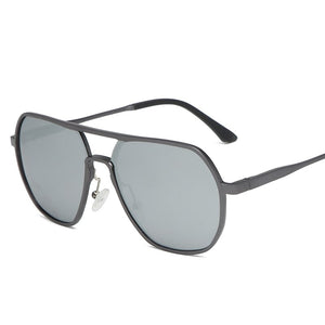 KIYO Marca 2023 Uomo Occhiali da sole polarizzati poligonali Occhiali da sole classici in alluminio e magnesio UV400 Occhiali da guida 2879 