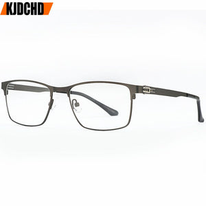 KJDCHD DESIGN MenTitanium Alloy Optical Glasses Frame Men Square Myopia Prescription Eyeglasses Male Metal Eyewear