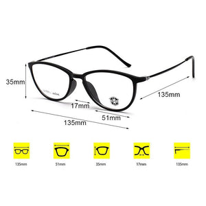 KJDCHD Tungsten Titanium Glasses Men Women Cat Eye Eyeglasses Frames Precription Spectacles Ultra Light Eyeglass Female Points