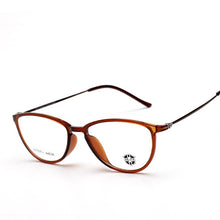 Load image into Gallery viewer, KJDCHD Tungsten Titanium Glasses Men Women Cat Eye Eyeglasses Frames Precription Spectacles Ultra Light Eyeglass Female Points