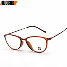 Load image into Gallery viewer, KJDCHD Tungsten Titanium Glasses Men Women Cat Eye Eyeglasses Frames Precription Spectacles Ultra Light Eyeglass Female Points
