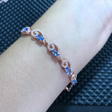 Carica l'immagine nel visualizzatore di Gallery, Gioielleria raffinata Fabbrica di fornitura all'ingrosso di braccialetti in pietra naturale, inserto in argento sterling 925 