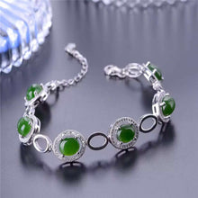 Load image into Gallery viewer, Fine jewelry Sterling Silver, 925 sterling silver, natural Jasper, Ladies Bracelet, inlaid jewelry, natural jewelry