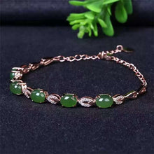 Load image into Gallery viewer, fine jewelry 925 Pure silver inl natural and field jasper female style bracelet pendant wildflower curve chain nmbgy