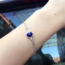 Load image into Gallery viewer, fine jewelry 925 Pure silver inl natural hetian jasper female style bracelet pendant simple curve chain