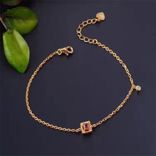 Carica l'immagine nel visualizzatore di Gallery, fine jewelry S925 pure silver bracelet natural tourbillon square female bracelet wholesale jewelry.