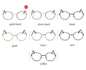 KOTTDO 2023 Designer Woman Glasses Optical Frames Metal Round Glasses Frame Clear lens Eyeware Black Silver Gold Eye Glass