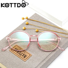 Load image into Gallery viewer, KOTTDO 2023 Round Glasses Frame Blue Light Myopia Glasses Men and Women Eyewear Frame Student Prescription Glasses