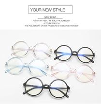 Load image into Gallery viewer, KOTTDO 2023 Student Cute Round Glasses Frame Literary Retro Eye Glasses Frames Transparent Pink Glasses Frame for Men