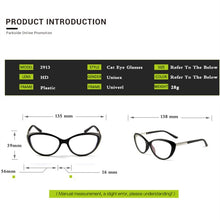 Load image into Gallery viewer, Cat Eye Glasses Frame prescription optical glasses men eyeglasses frames women eyewear frame