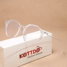 Load image into Gallery viewer, KOTTDO Classic Plastic Anti-blue Light Clear Lens Glasses Frames for Women Vintage Round Computer Game Glasses Frame Men