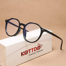Load image into Gallery viewer, KOTTDO Classic Plastic Anti-blue Light Clear Lens Glasses Frames for Women Vintage Round Computer Game Glasses Frame Men
