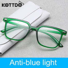 Load image into Gallery viewer, KOTTDO Classic Square Anti-blue Light Eye Glasses Frames Transparent Clear for Men Vintage Plastic Eyeglasses Frames for Women