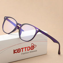 Load image into Gallery viewer, KOTTDO Anti-blue Glasses Frame Retro Ultra-light Glasses for Women Computer Eyewear Goggles Clear Eyeglasses Men Oculos