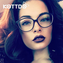 Load image into Gallery viewer, KOTTDO Cat Eye Women Eyeglasses Men Myopia Optical Glasses Frame Computer Eye Glasses Transparent Spectacle Eyewear