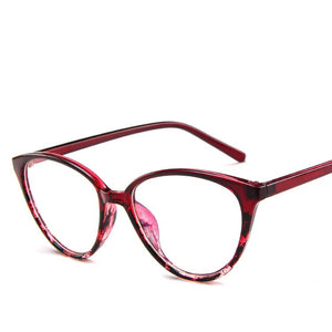 KOTTDO Cat Eye Women Eyeglasses Men Myopia Optical Glasses Frame Computer Eye Glasses Transparent Spectacle Eyewear
