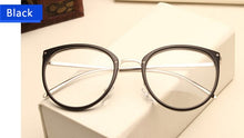 Load image into Gallery viewer, Retro Women Eyeglasses Cat Eye Metal Full Glasses Frame Optical Spectacles Round Vintage Eye Glasses