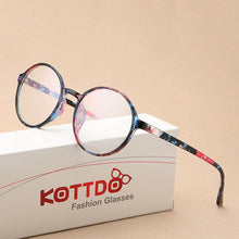 Load image into Gallery viewer, KOTTDO Round Clear Women Eyeglasses Optical Myopia Spectacle Glasses Frame Men Computer Eye Glasses Transparent Glasses