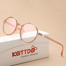 Load image into Gallery viewer, KOTTDO Round Clear Women Eyeglasses Optical Myopia Spectacle Glasses Frame Men Computer Eye Glasses Transparent Glasses