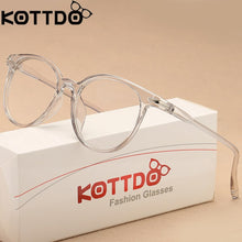 Carica l&#39;immagine nel visualizzatore di Gallery, KOTTDO  Transparent Glasses Optical Glasses Frames For Women Cat Eye Glasses Frame Men Eyeglasses Eyewear Frame  Oculos