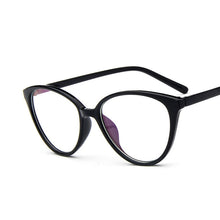 Carica l&#39;immagine nel visualizzatore di Gallery, KOTTDO  Women Cat Eye Eyeglasses Men Myopia Optical Glasse Frame Eye Glasses Computer Transparent Clear Frame Oculos