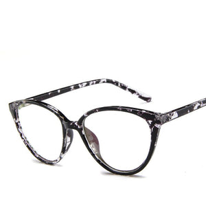 KOTTDO  Women Cat Eye Eyeglasses Men Myopia Optical Glasse Frame Eye Glasses Computer Transparent Clear Frame Oculos