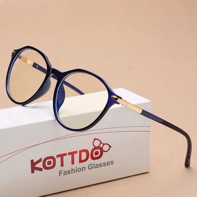 KOTTDO  Women Transparent Spectacle Eyeglasses Man Computer Glasses Frame Anti Blue Optical Clear Lens Mtopia Glasses