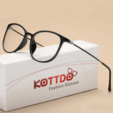 KOTTDO Sexy Eyeglasses for Women Square Plastic Spectacles Glasses Frame Transparent clear Retro Myopia Eye Glasses