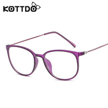 Carica l&#39;immagine nel visualizzatore di Gallery, KOTTDO Sexy Eyeglasses for Women Square Plastic Spectacles Glasses Frame Transparent clear Retro Myopia Eye Glasses