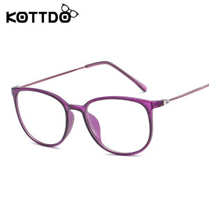 KOTTDO Sexy Eyeglasses for Women Square Plastic Spectacles Glasses Frame Transparent clear Retro Myopia Eye Glasses