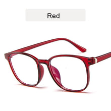 Carica l&#39;immagine nel visualizzatore di Gallery, KOTTDO Retro Mens Glasses Frame  Computer Eyeglasses Frame Women Anti-blue Light Transparent Clear Pink Plastic Frame
