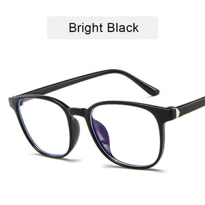 KOTTDO Retro Mens Glasses Frame  Computer Eyeglasses Frame Women Anti-blue Light Transparent Clear Pink Plastic Frame