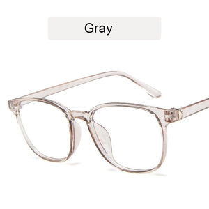 KOTTDO Retro Mens Glasses Frame  Computer Eyeglasses Frame Women Anti-blue Light Transparent Clear Pink Plastic Frame