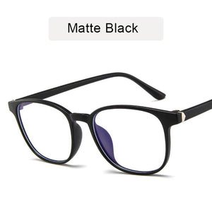 KOTTDO Retro Mens Glasses Frame  Computer Eyeglasses Frame Women Anti-blue Light Transparent Clear Pink Plastic Frame