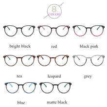 Load image into Gallery viewer, KOTTDO Retro Plastic Round Computer Glasses Frame Women Round Vintage Myopia Female Eye Glasses Frames Men Eyewear Frame