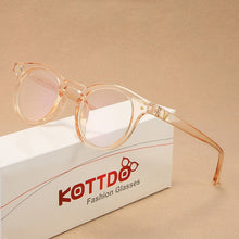 Load image into Gallery viewer, KOTTDO Vintage Plastic Round Glasses Frame Clear Classic Rivets Men Accessories Eyeglasses Spectacle Gaming Glasses