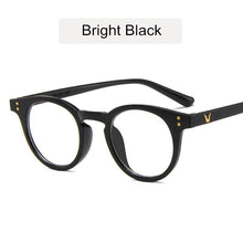 Load image into Gallery viewer, KOTTDO Vintage Plastic Round Glasses Frame Clear Classic Rivets Men Accessories Eyeglasses Spectacle Gaming Glasses