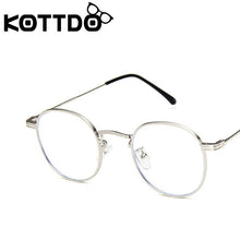 Load image into Gallery viewer, KOTTDO Vintage Metal Round Eye Glasses Frame Women Classic Clear Optical EyeGlasses Men