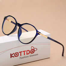 Load image into Gallery viewer, KOTTDO Vintage Round Eyeglasses Frame Women Classic Anti-blue Light Eye Glasses Frames for Men Plastic Spectacle Frame