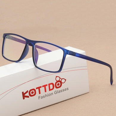 KOTTDO Vintage Square Mens Eyeglasses Prescription Women Glasses Vintage Optical Myopia Clear Frame Eye Glasses Frames for Men