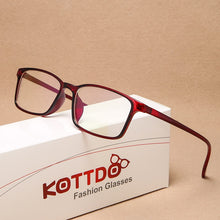 Load image into Gallery viewer, KOTTDO Vintage Square Prescription Eye Glasses Frames for Men Classic Plastic Women Eyeglasses Frames Oculos De Grau