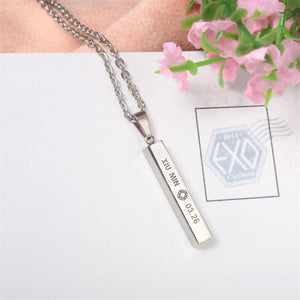 EXO EX'ACT Monster Lucky One Chain Pendant Necklace K-POP Accessories Jewelry For Music Men Or Women Boy Girl