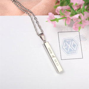 EXO EX'ACT Monster Lucky One Chain Pendant Necklace K-POP Accessories Jewelry For Music Men Or Women Boy Girl