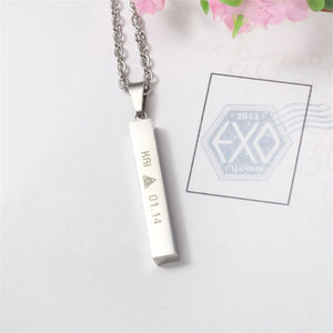 EXO EX'ACT Monster Lucky One Chain Pendant Necklace K-POP Accessories Jewelry For Music Men Or Women Boy Girl