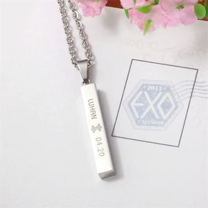 EXO EX'ACT Monster Lucky One Chain Pendant Necklace K-POP Accessories Jewelry For Music Men Or Women Boy Girl