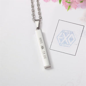 EXO EX'ACT Monster Lucky One Chain Pendant Necklace K-POP Accessories Jewelry For Music Men Or Women Boy Girl