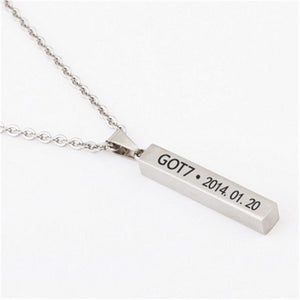 GOT7 Fly Hard Carry Album Collana K-POP Gioielli Catena con ciondolo Accessori per uomo Donna Donna Uomo Ragazzo Ragazza 