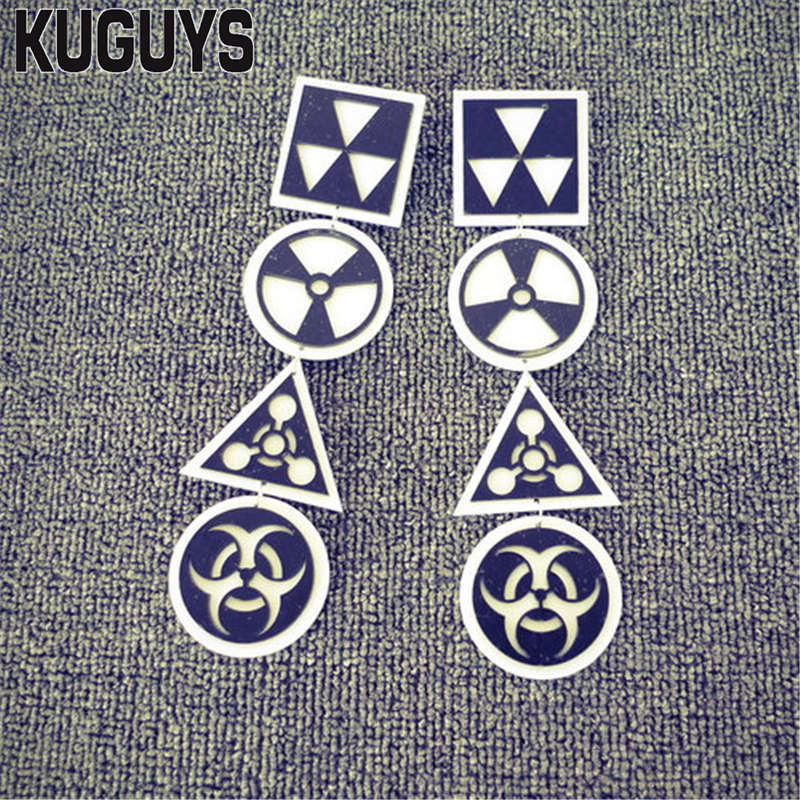 Fashion Acrylic Jewelry Custom Geometric Long Dangle Earrings for Women Brincos HipHop Rock Large Drop Earring Pendientes